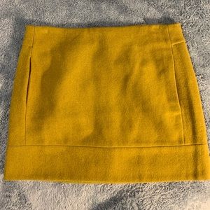 Chartreuse Mini Skirt